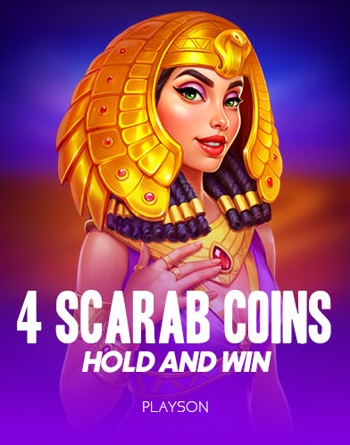 4 Scarab Coins: Hold and Win